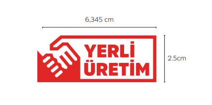 Yerli Üretim Logosu - Logo Oranı - Bidolubaskı