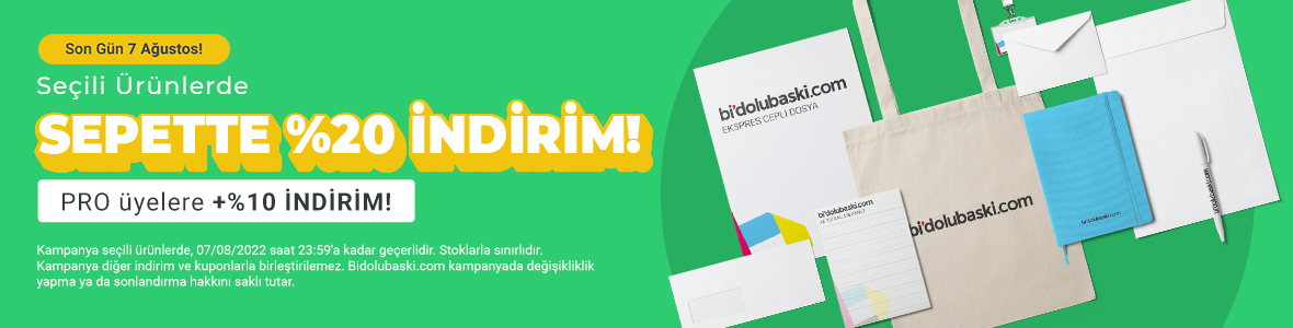 Seçili ürünlerde %20 İndirim!