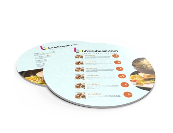 Menu Baski En Uygun Fiyatlarla Bidolubaski Da