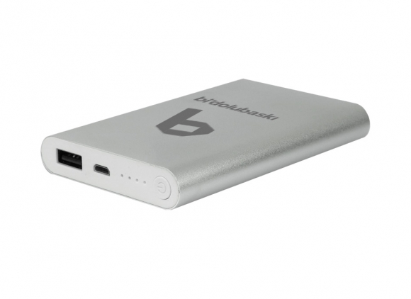 Metal Powerbank - 8000 mAh gri lazer