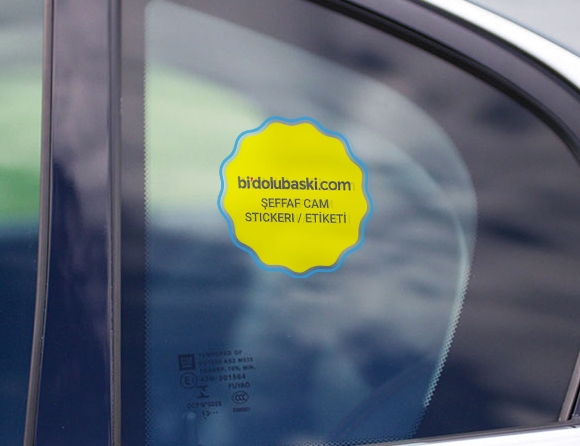 Cam Stickerı/Etiketi Baskı Bidolubaskı'da