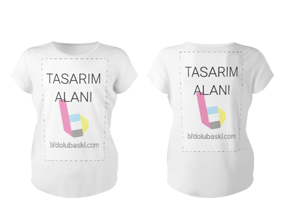 Kadın Tişört Baskı En Uygun Fiyatlarla Bidolubaskı'da