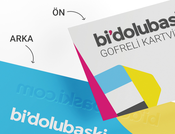 Gofreli Kartvizit Baskı Online Siparişle Bidolubaskı'da