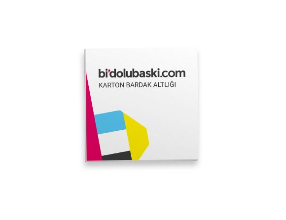 Promosyon Logo Baskılı Karton Bardak Altlığı Bidolubaskı'da