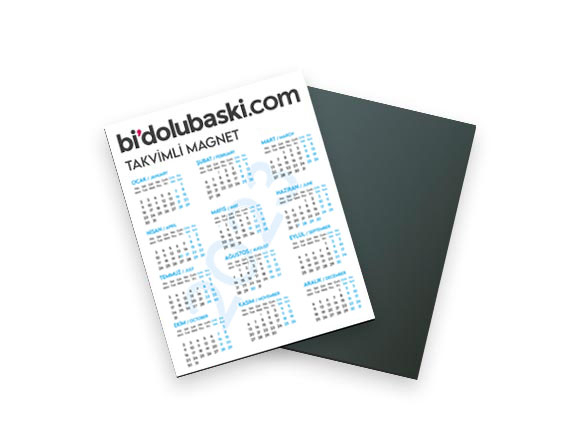 2023 Takvimli Magnet Baskı Bidolubaski.com'da