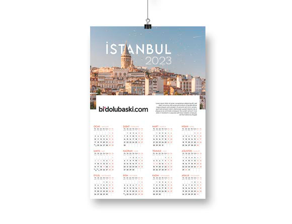 Poster Duvar Takvimi 2023 Bidolubaskı'da