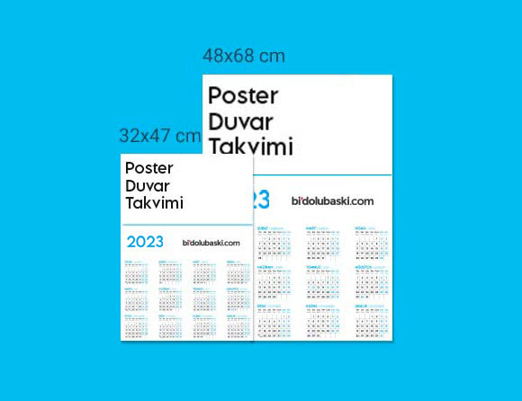 Poster Duvar Takvimi 2023 Bidolubaskı'da