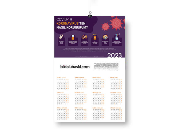 Poster Duvar Takvimi 2023 Bidolubaskı'da