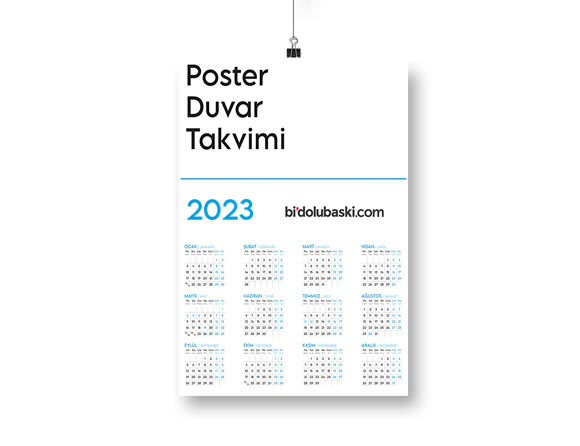 Poster Duvar Takvimi 2023 Bidolubaskı'da