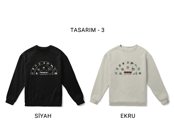 SolarVizyon Unisex Sweatshirt Baskı Online Siparişle Bidolubaskı'da