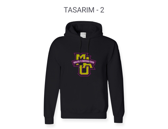 Maltepe Üniversitesi Unisex Kapüşonlu Sweatshirt Baskı Online Siparişle Bidolubaskı'da